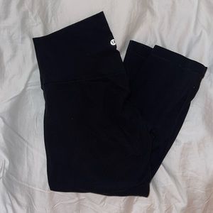 Lululemon 3/4 leggings black align lightly worn size 10